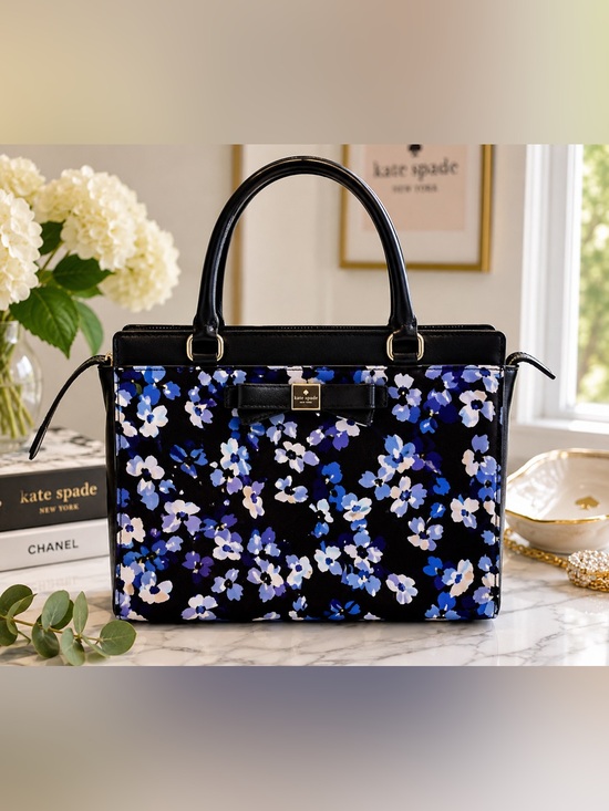 kate spade Handbags - Kate Spade Montford Park Jovie Floral Tote Bow Satchel NWOT COA